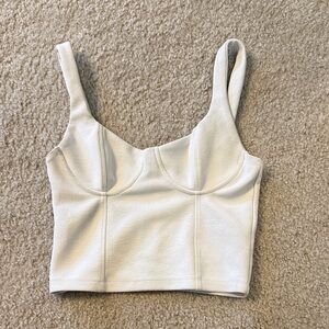 Zara Cream Crop Top